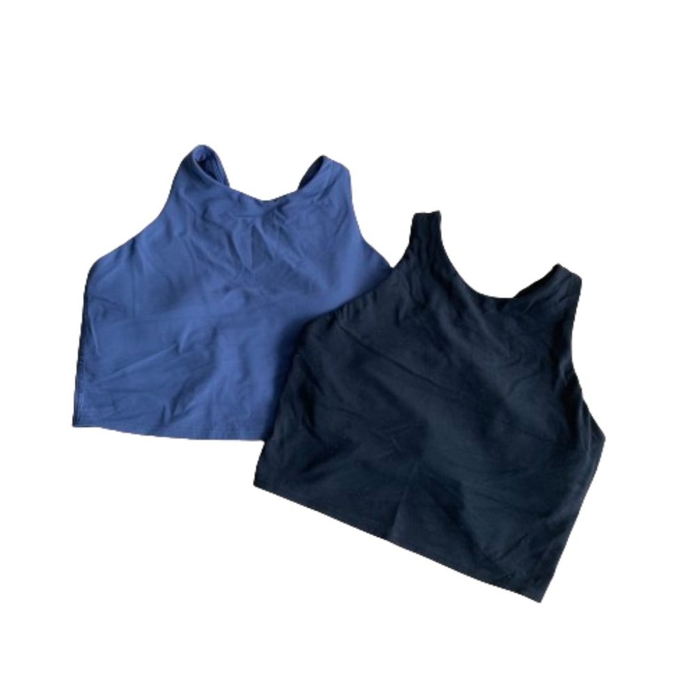 Athleta Conscious Crop Sports Bra / Athletic Top (Set of 2)